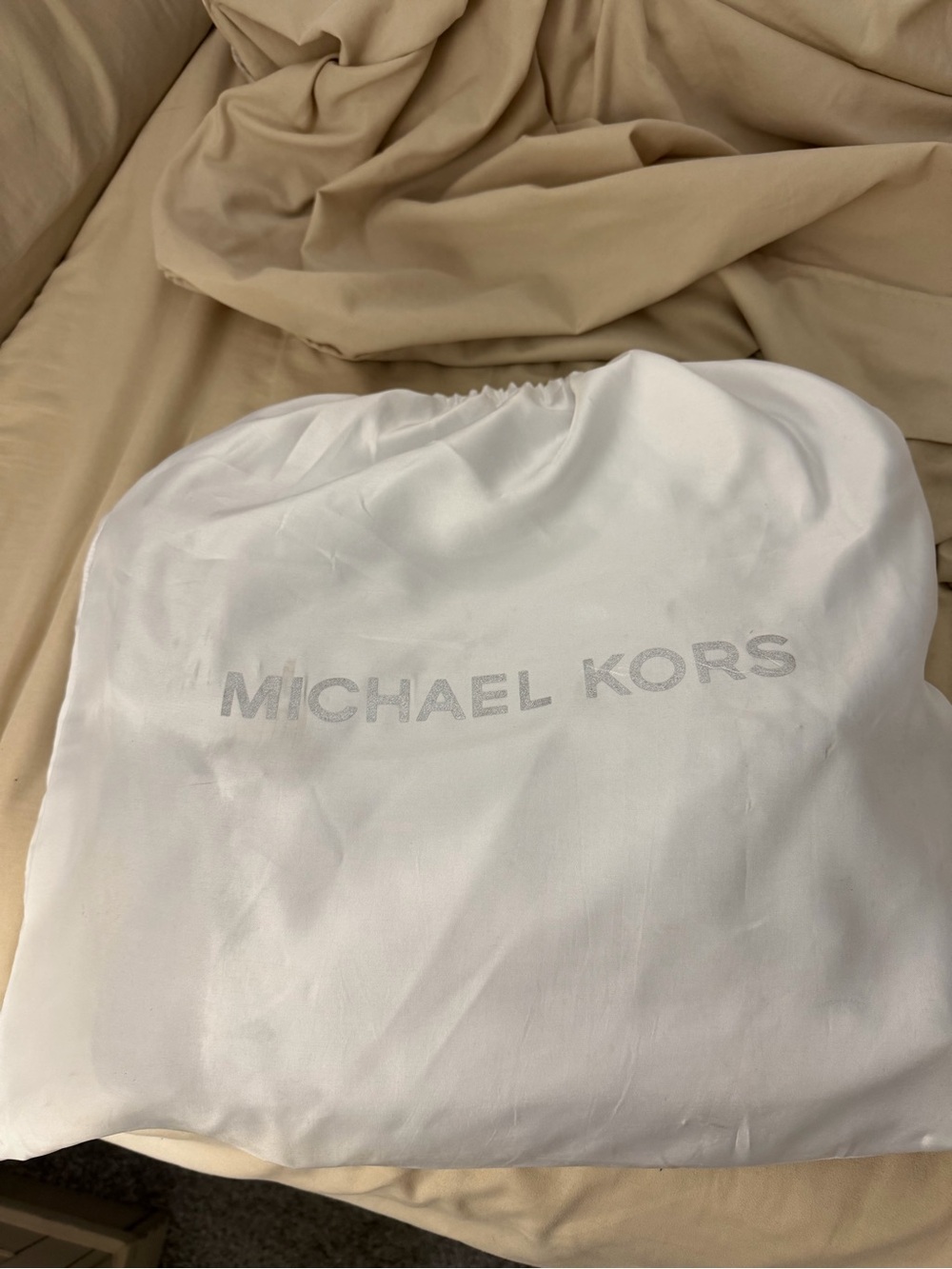 Michael Kors Brown Logo Messenger Bag with Black Trim - Picture 4 of 5